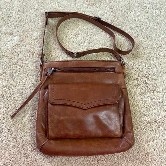 The Sak Bags The Sak Ventura Flap Leather Crossbody Bag Brown